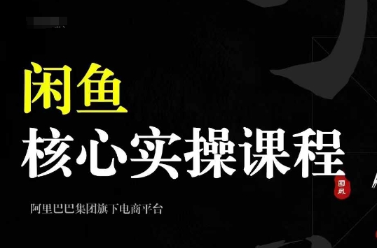 2024闲鱼核心实操课程，从养号、选品、发布、销售，教你做一个出单的闲鱼号-昀创网