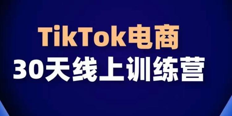 TikTok电商带货30天线上课，不可错过的全球流量洼地！-昀创网