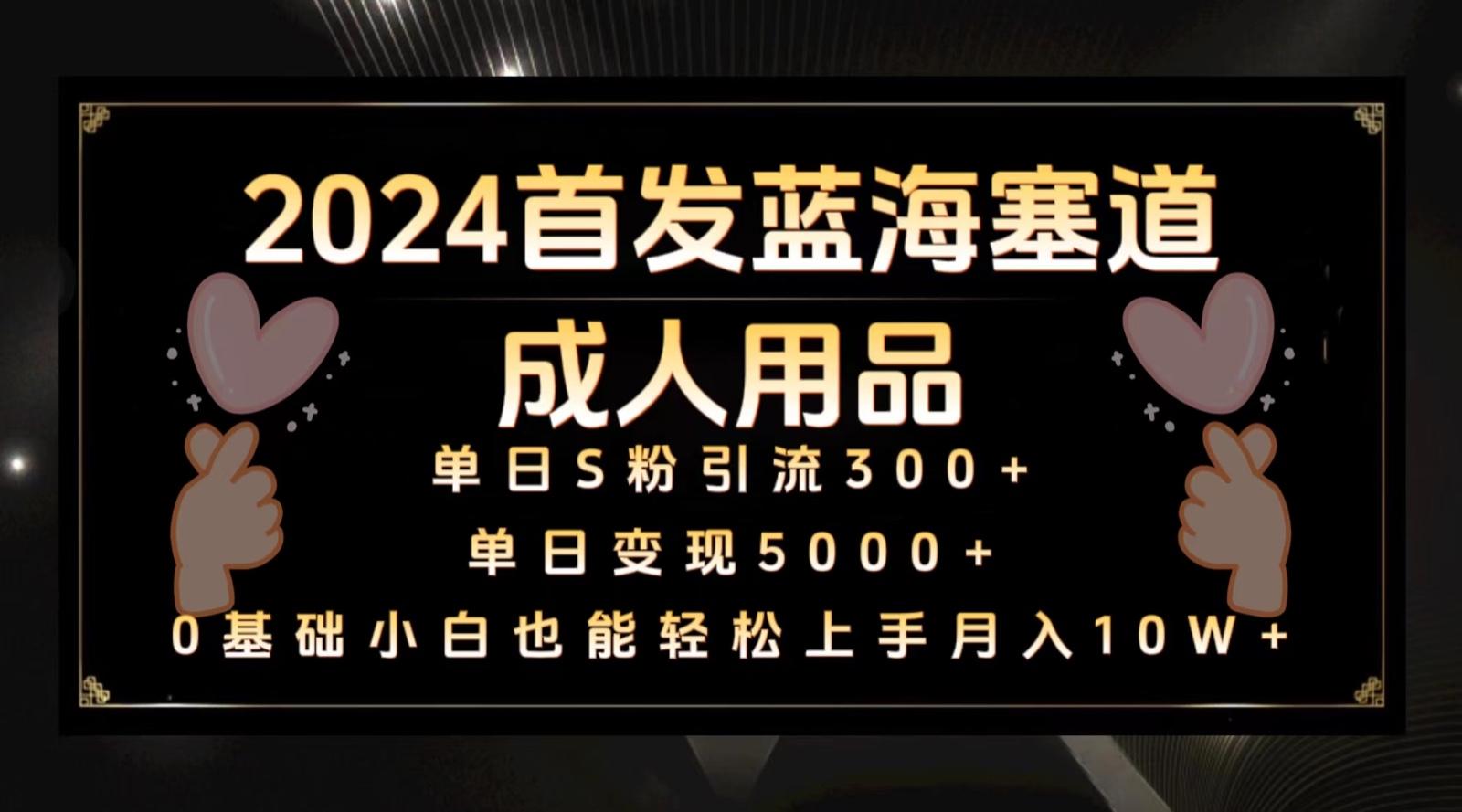 2024首发蓝海塞道成人用品，月入10W+保姆教程-昀创网