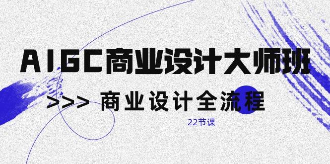 AIGC-商业设计大师班，商业设计全流程(22节课-昀创网