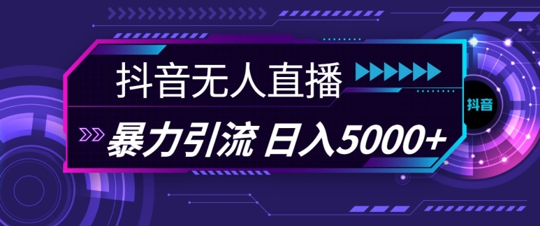 抖音快手视频号全平台通用无人直播引流法，利用图片模板和语音话术，暴力日引流100+创业粉【揭秘】-昀创网