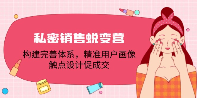 私密销售蜕变营：构建完善体系，精准用户画像，触点设计促成交-昀创网