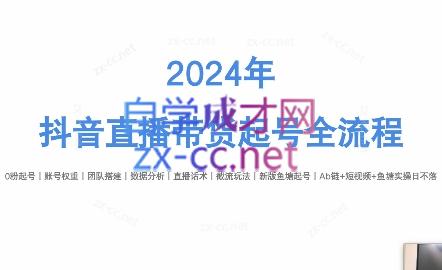 六六老师·2024年抖音直播带货起号全攻略-昀创网