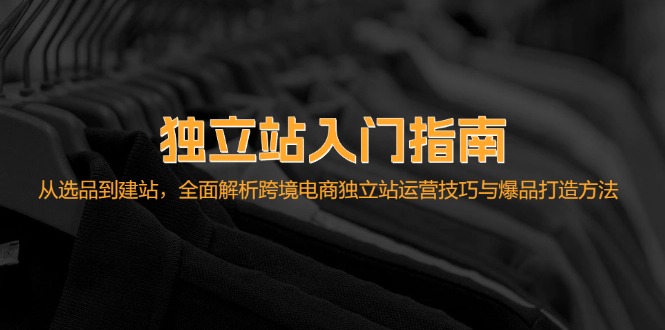 独立站入门指南：从选品到建站，全面解析跨境电商独立站运营技巧与爆品…-昀创网