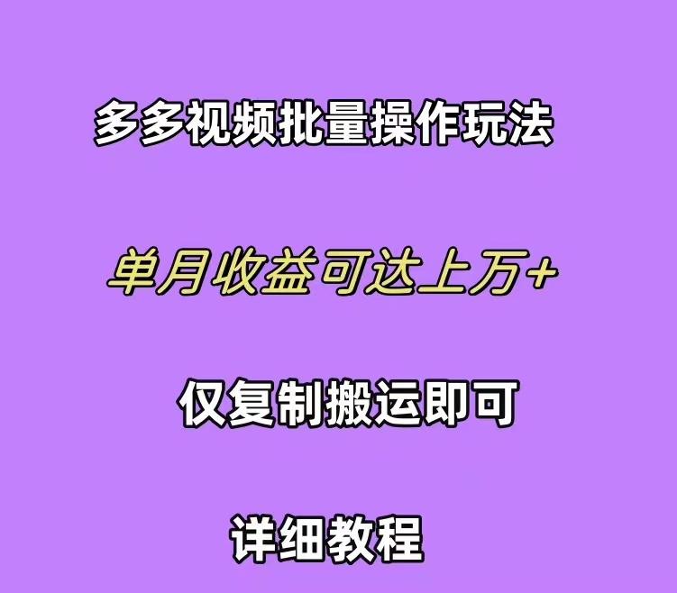 (10029期)拼多多视频带货快速过爆款选品教程 每天轻轻松松赚取三位数佣金 小白必…-昀创网