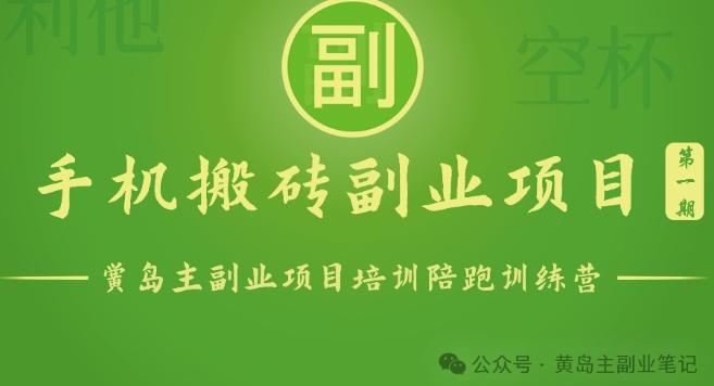 手机搬砖小副业项目训练营1.0，实测1小时收益50+，一部手机轻松日入100+-昀创网