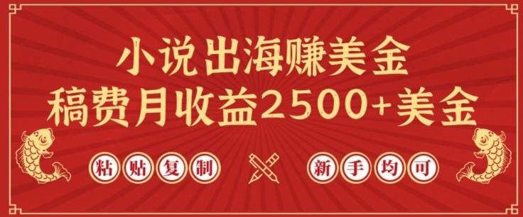 小说出海赚美金，稿费月收益2500+美金，仅需chatgpt粘贴复制，新手也能玩转【揭秘】-昀创网