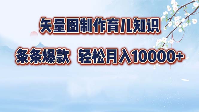 矢量图制作育儿知识，条条爆款，月入10000+-昀创网