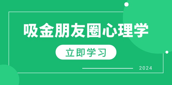 朋友圈吸金心理学：揭秘心理学原理，增加业绩，打造个人IP与行业权威-昀创网