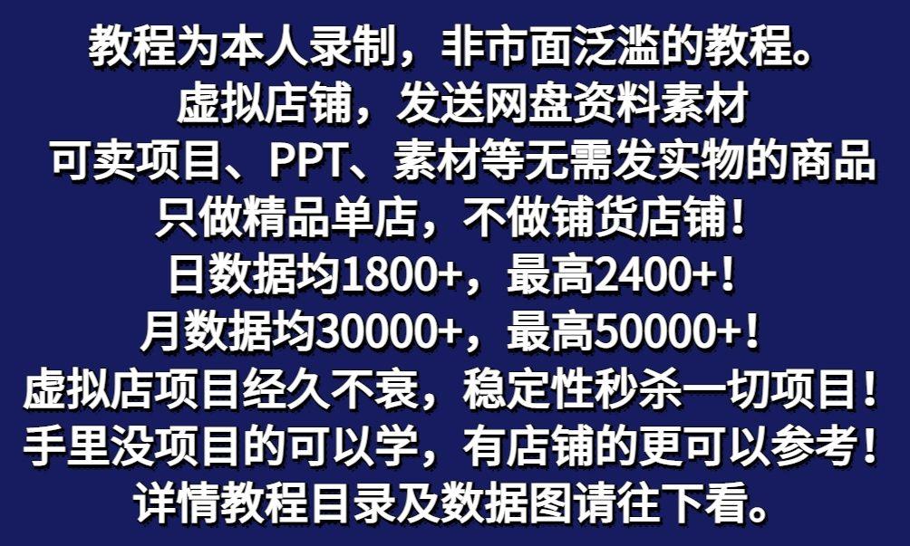 图片[2]-拼多多虚拟电商训练营月入50000+你也行，暴利稳定长久，副业首选-昀创网