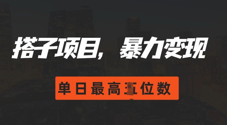 2024搭子玩法，0门槛，暴力变现，单日最高破四位数【揭秘】-昀创网