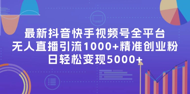 最新抖音快手视频号全平台无人直播引流1000+精准创业粉，日轻松变现5000+-昀创网