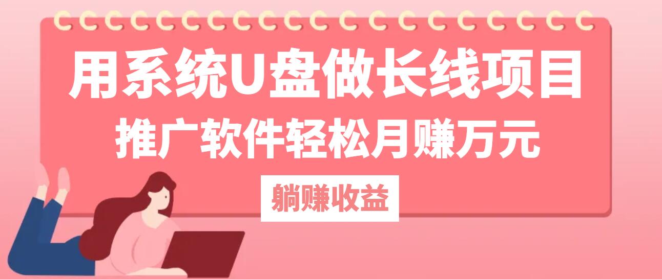 用系统U盘做长线项目，推广软件轻松月赚万元-昀创网