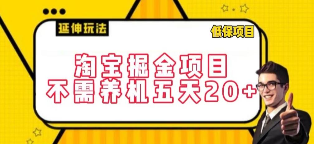 淘宝掘金项目，不需养机，五天20+，每天只需要花三四个小时【揭秘】-昀创网